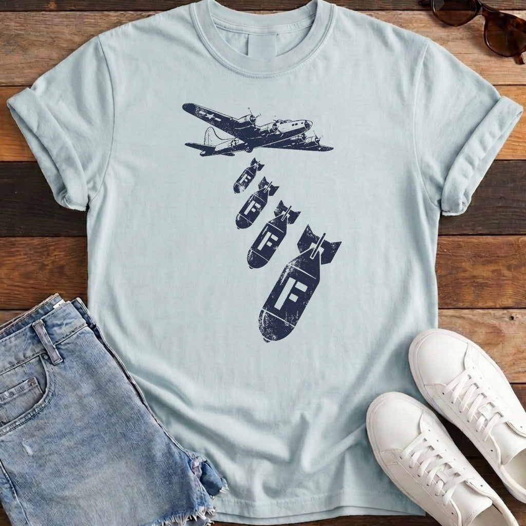 Dropping F Bombs Tee - Chambray