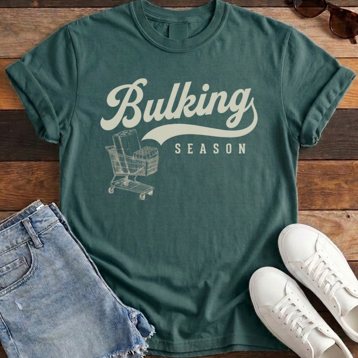 Bulking Season Tee - Blue Spruce