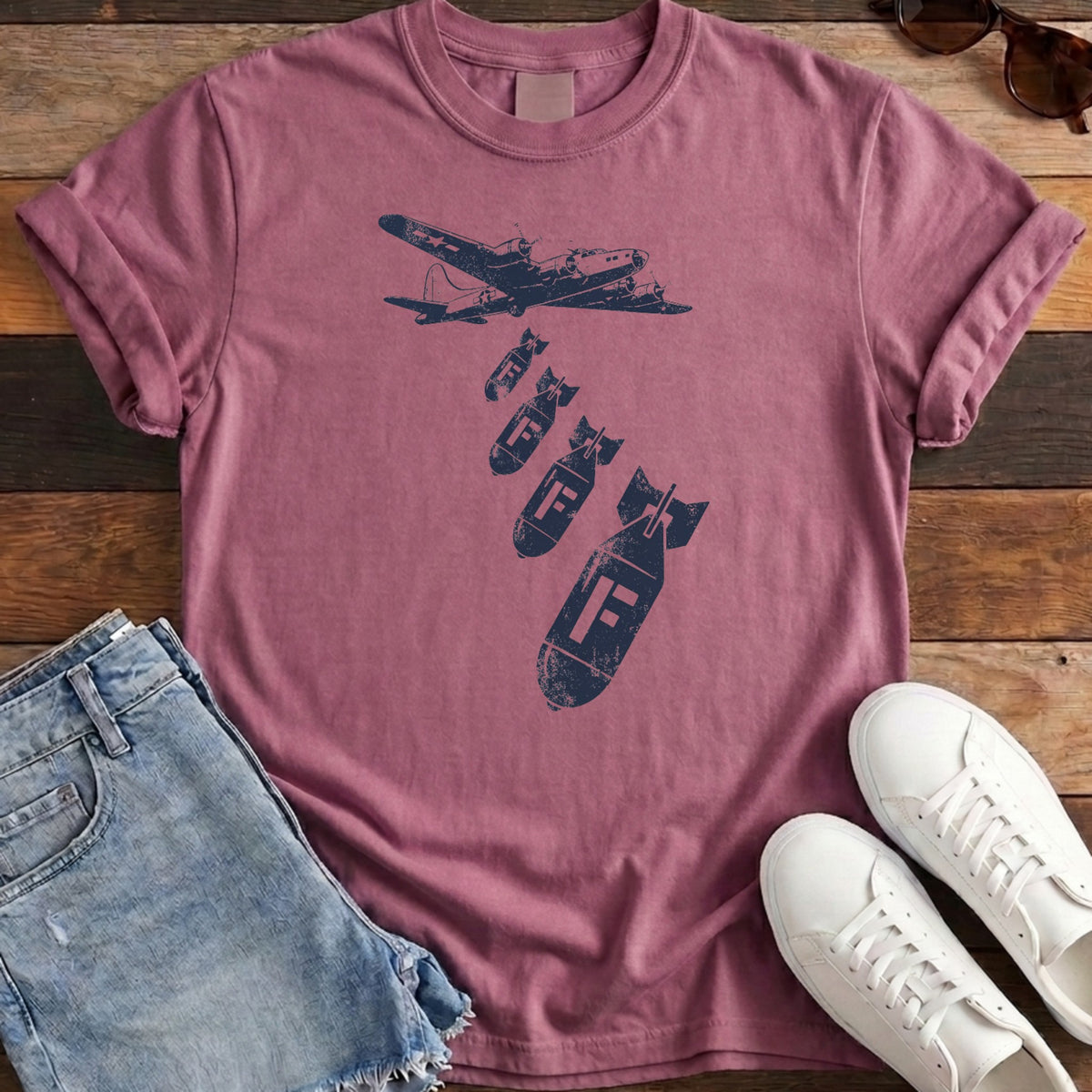 Dropping F Bombs Tee - Berry