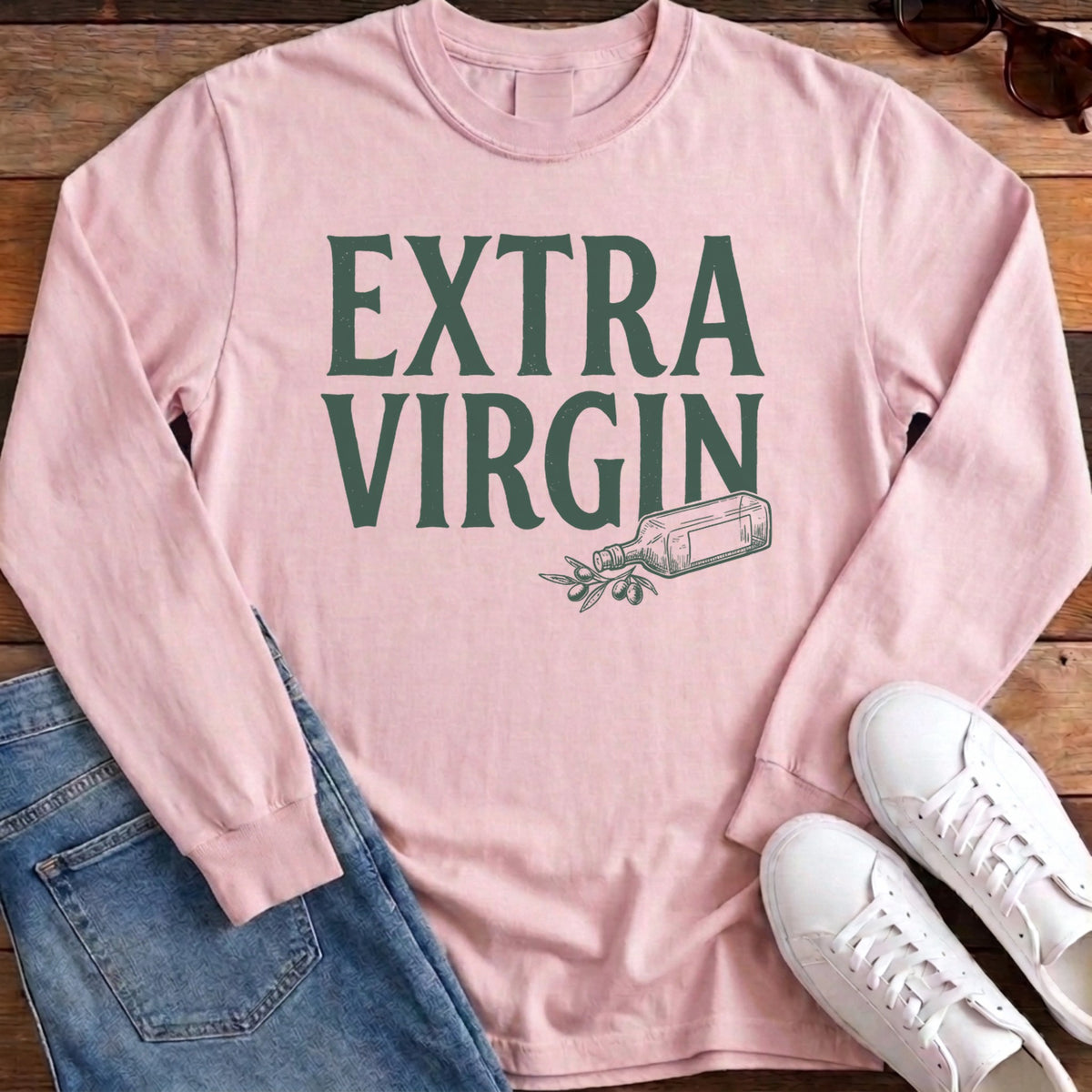 Extra Virgin Long Sleeve - Blossom