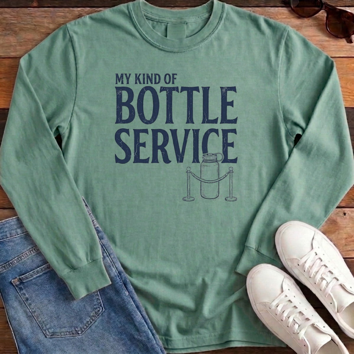 Bottle Service Long Sleeve - Light Green