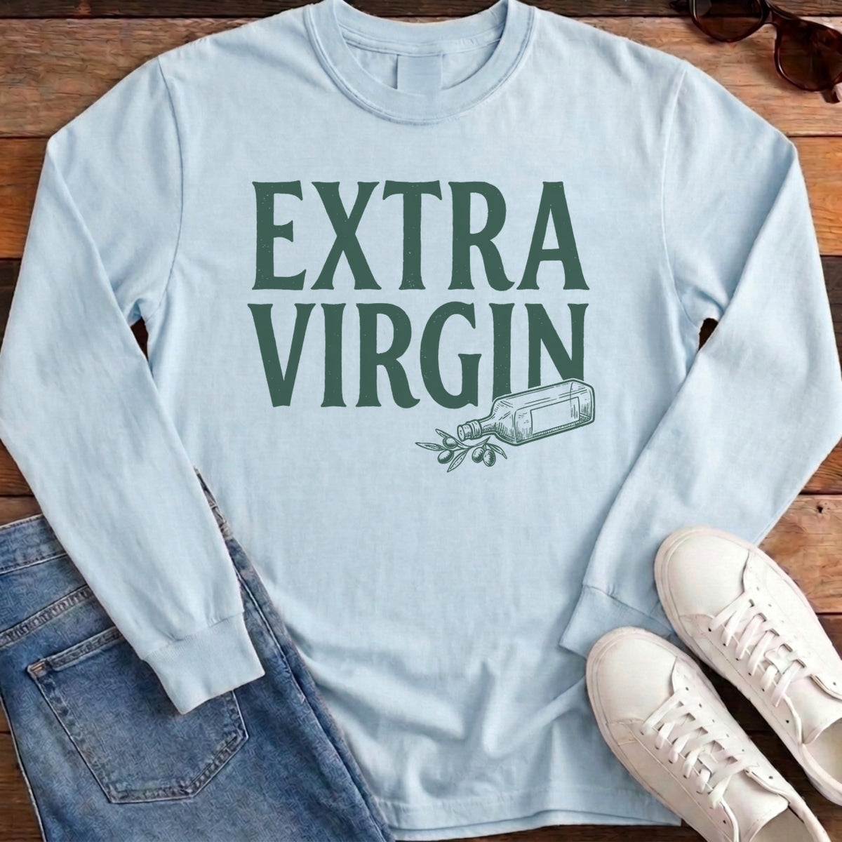Extra Virgin Long Sleeve - Chambray