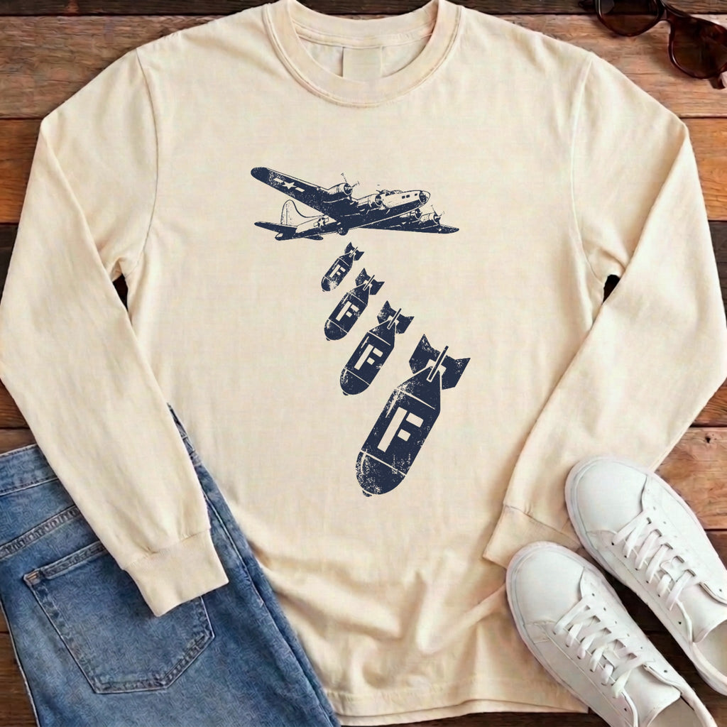 Dropping F Bombs Long Sleeve - Ivory