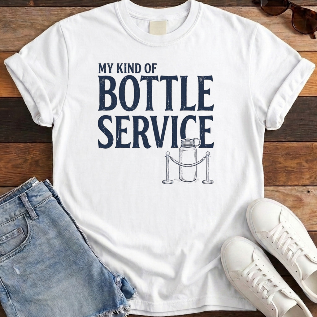 Bottle Service Tee - White