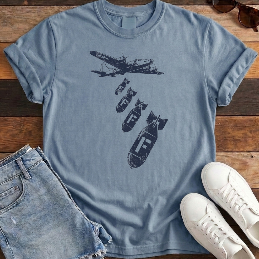 Dropping F Bombs Tee - Blue Jean