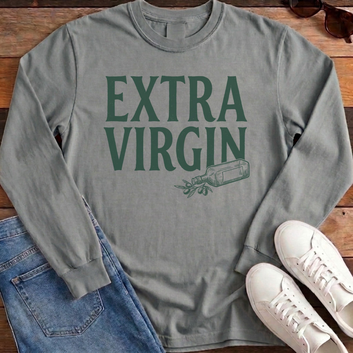 Extra Virgin Long Sleeve - Granite
