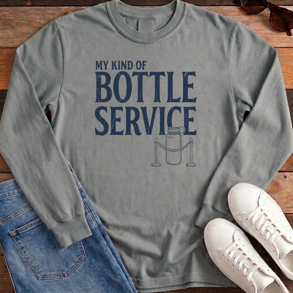 Bottle Service Long Sleeve - Granite