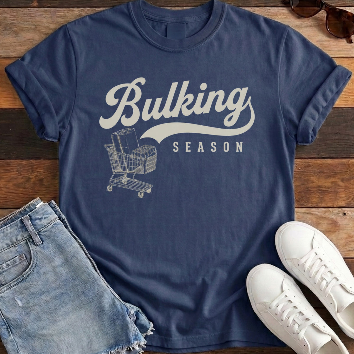 Bulking Season Tee - Navy