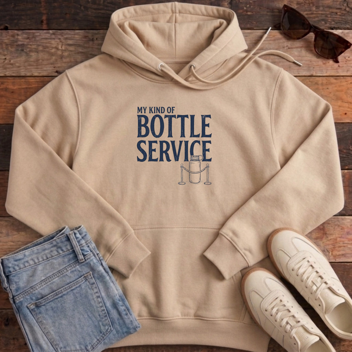 Bottle Service Hoodie - Desert Dust
