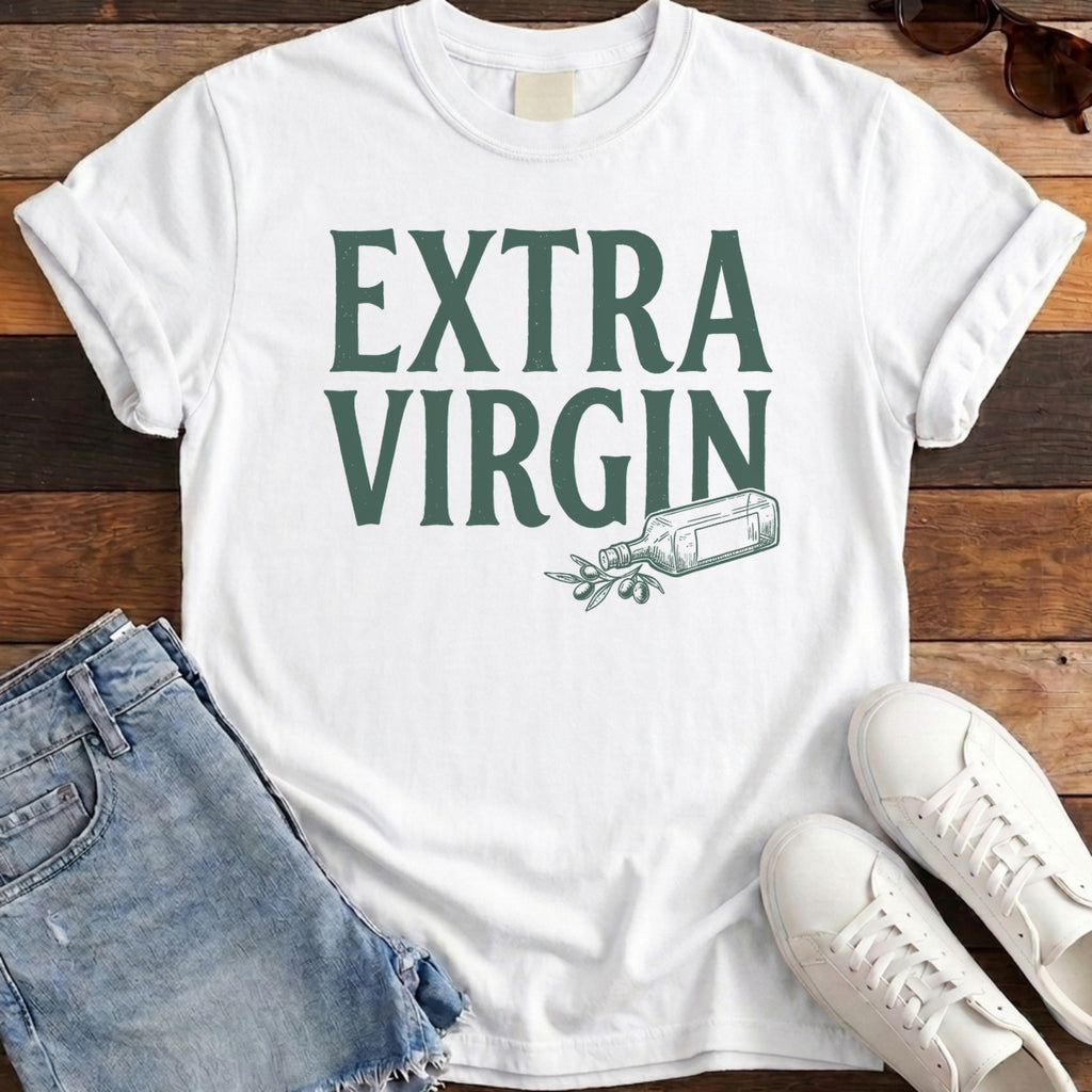 Extra Virgin Tee - White