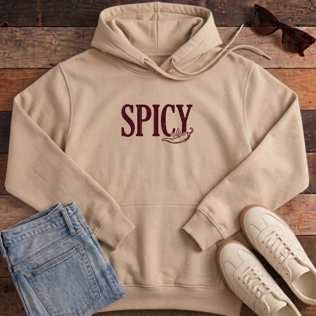 Spicy Chili Pepper Hoodie - Desert Dust
