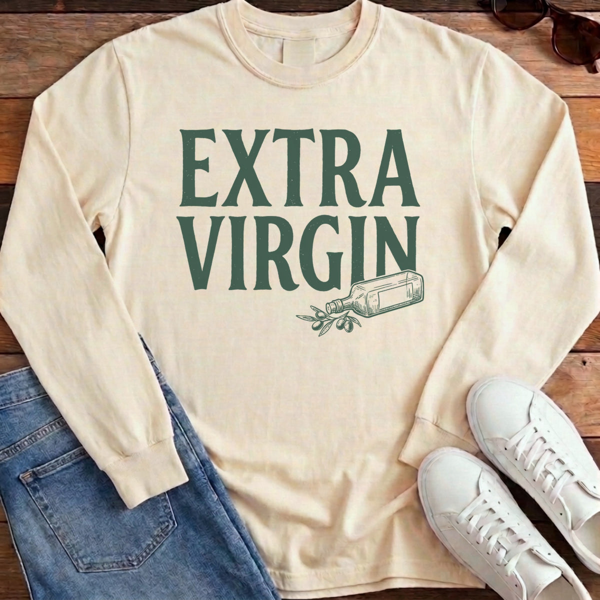 Extra Virgin Long Sleeve - Ivory