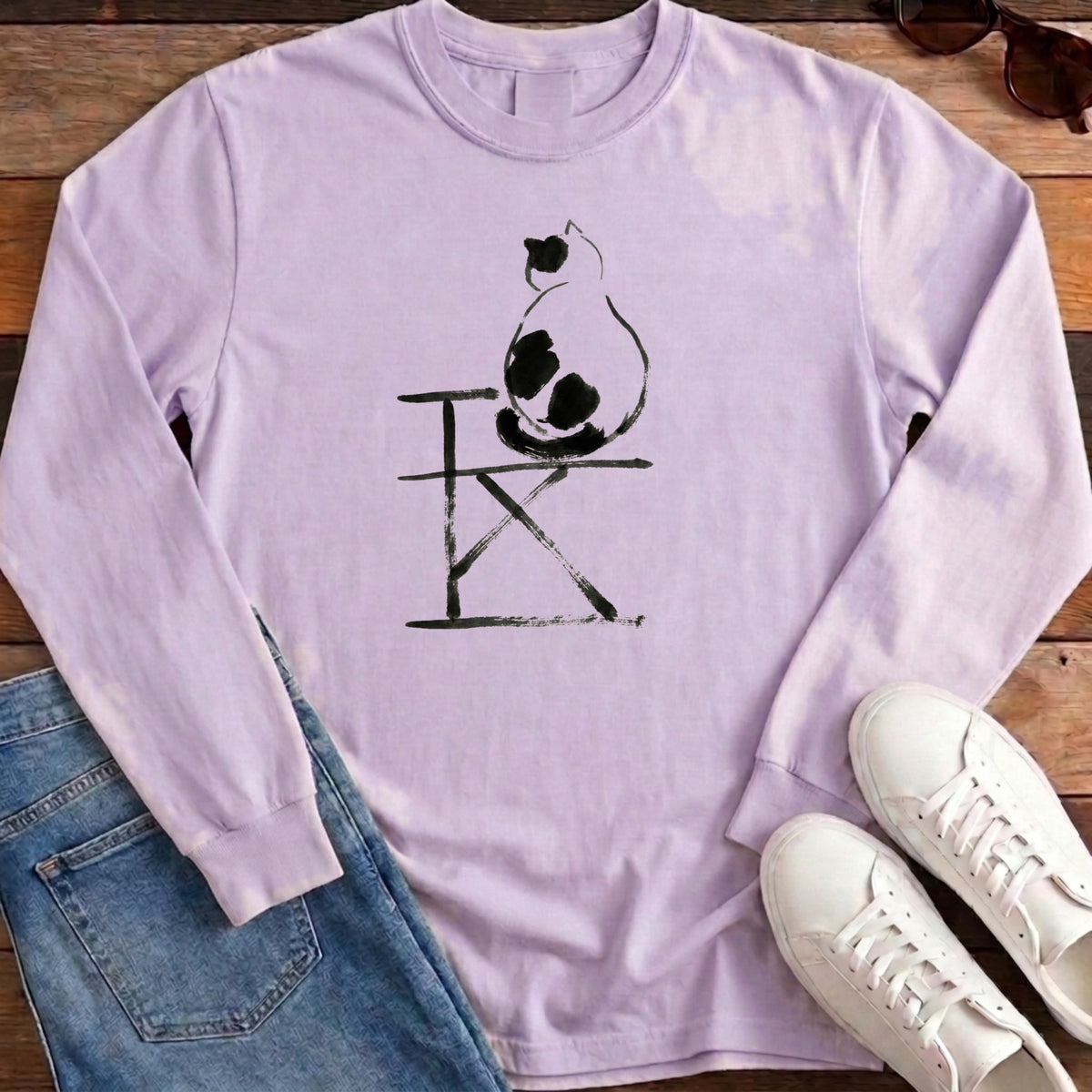Cat Ponder Long Sleeve - Orchid