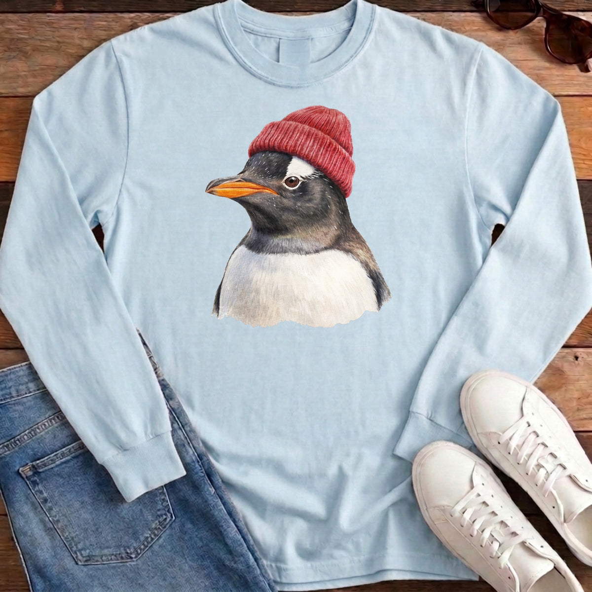 Gentoo Beanie Long Sleeve - Chambray