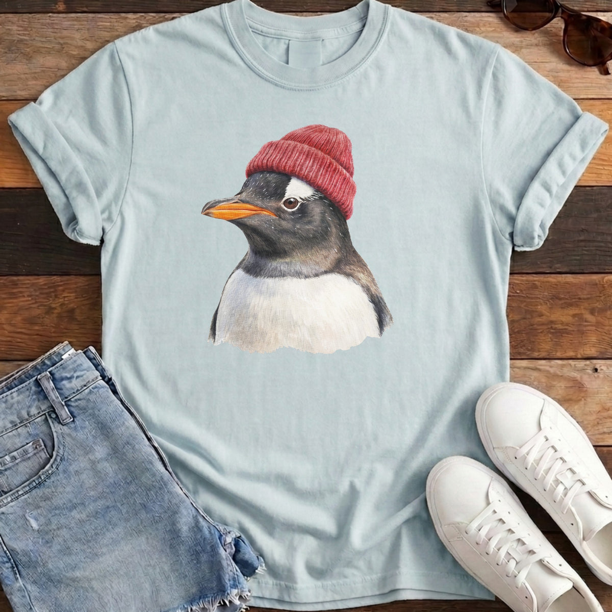 Gentoo Beanie Tee - Chambray