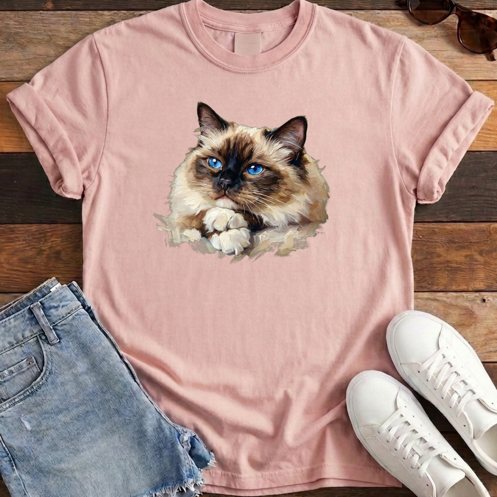 Ragdoll Oil Portrait Tee - Blossom