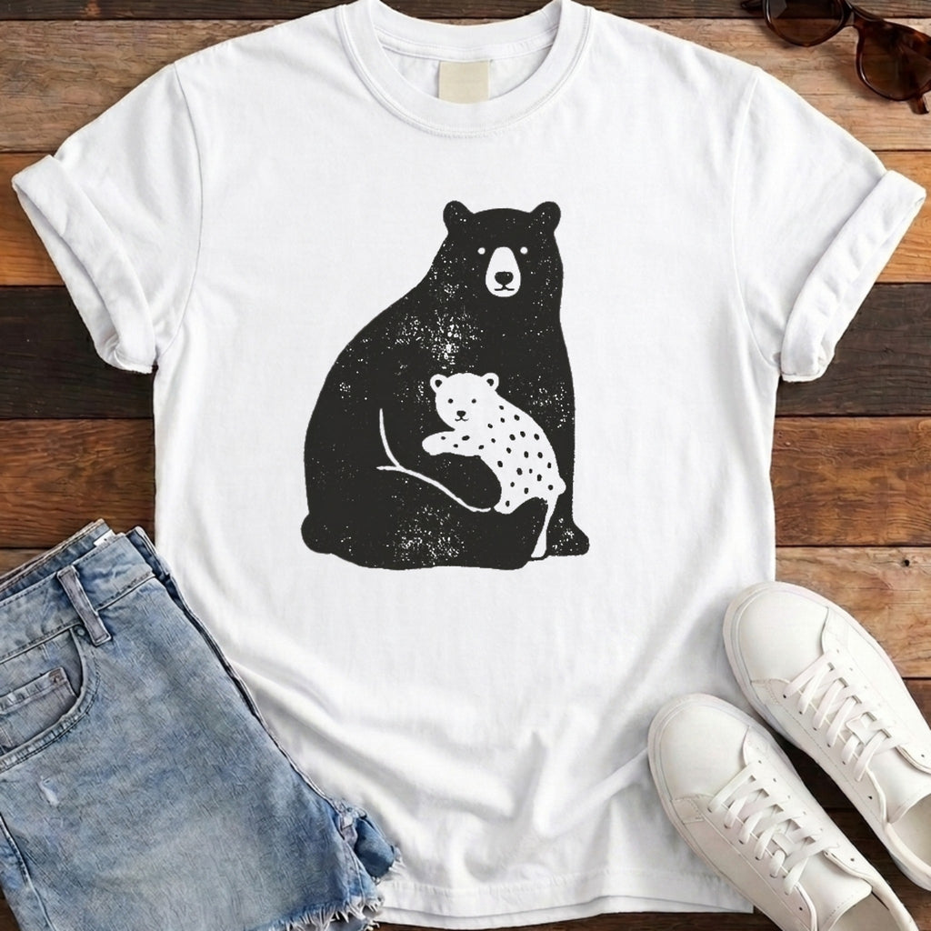 Bear Family Tee - White