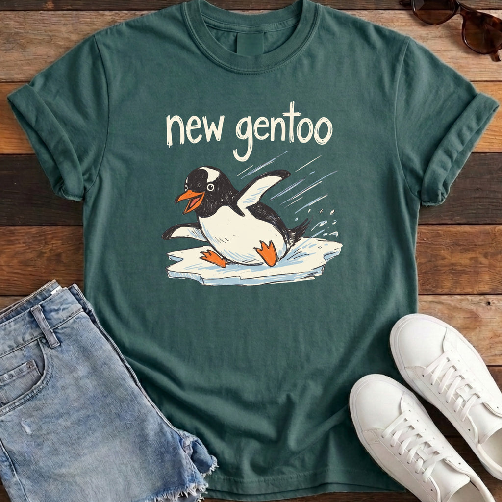 New Gentoo Tee - Blue Spruce