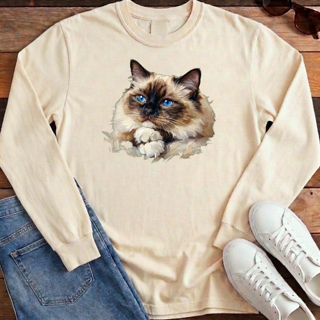 Ragdoll Oil Portrait Long Sleeve - Ivory