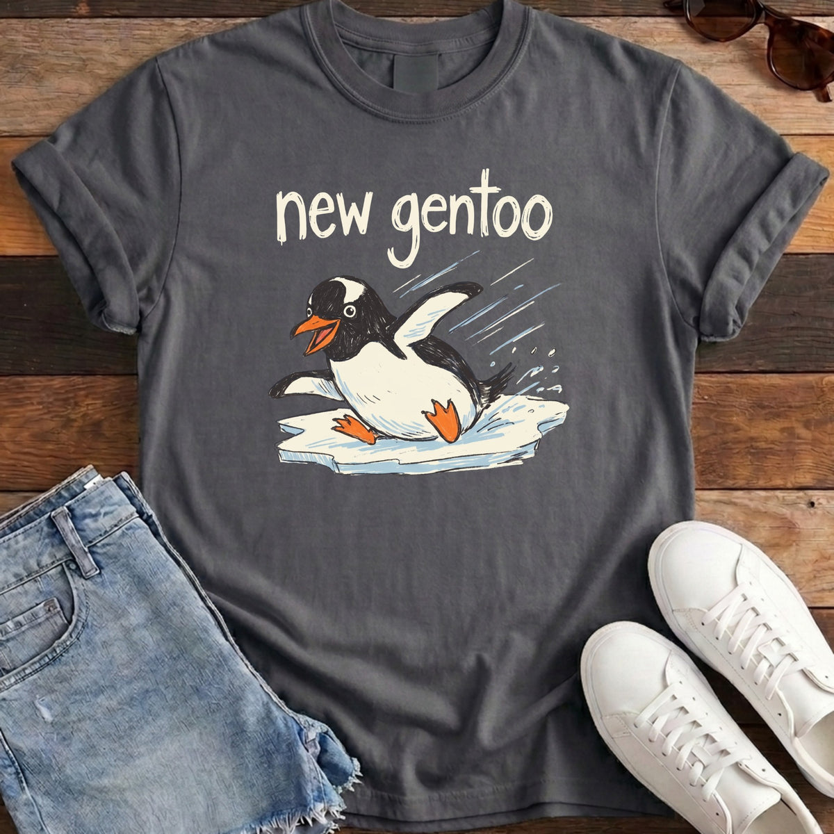 New Gentoo Tee - Pepper