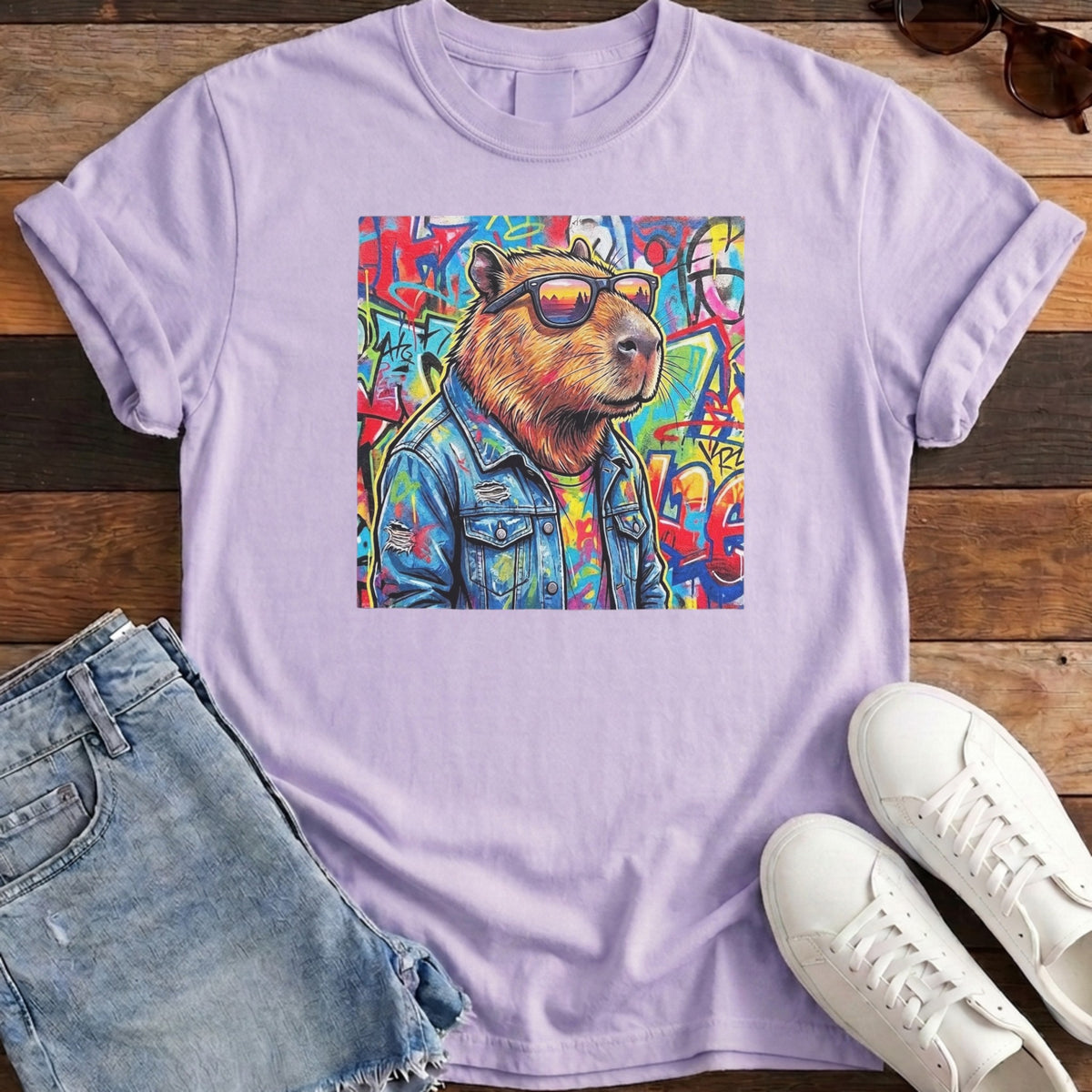 Cappy Graffiti Tee - Orchid