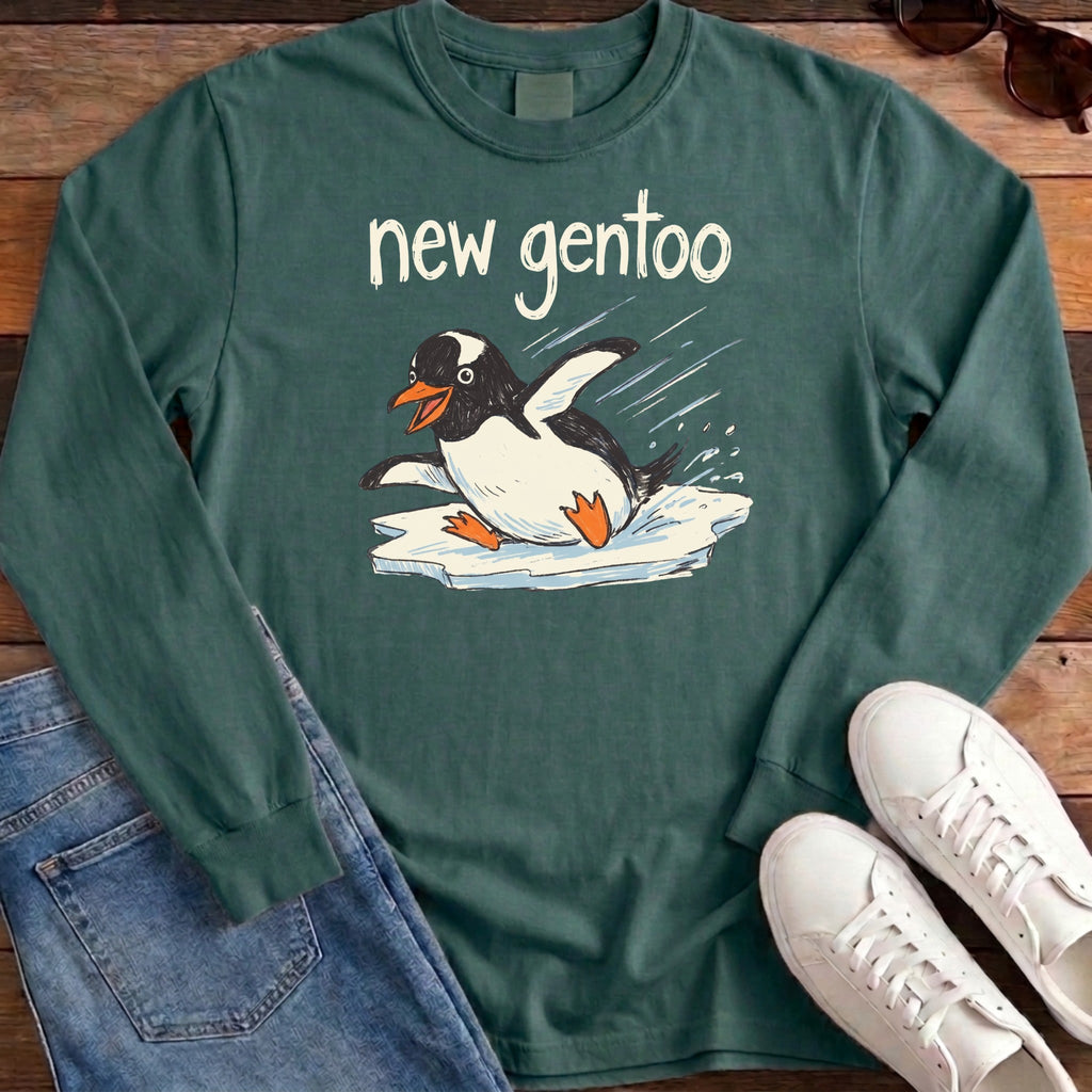 New Gentoo Long Sleeve - Blue Spruce