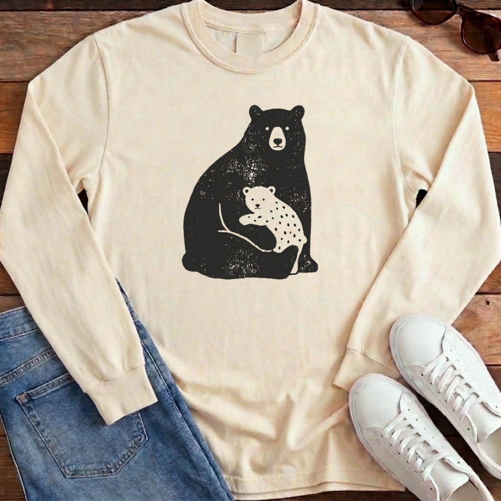 Bear Family Long Sleeve - Ivory