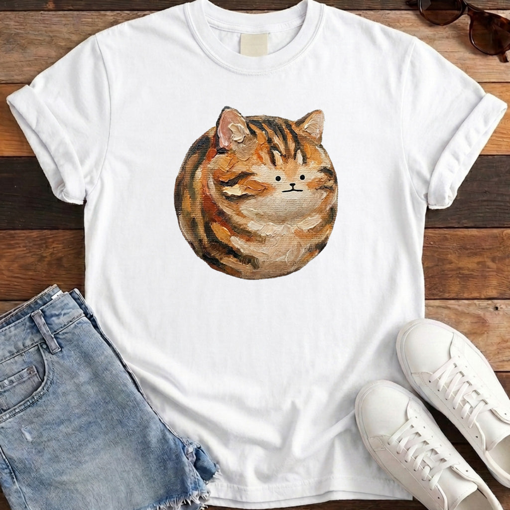 Cat Ball Tee - White