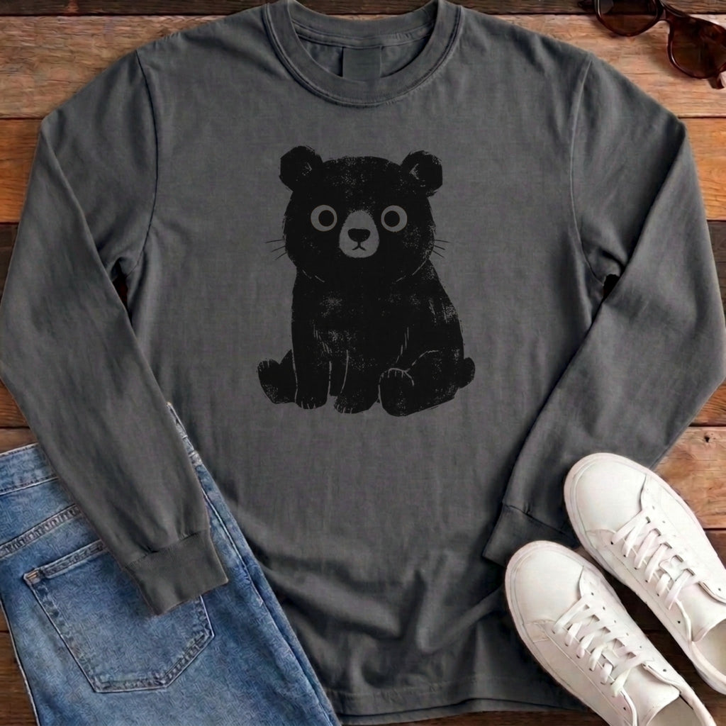 Cute Bear Long Sleeve - Pepper