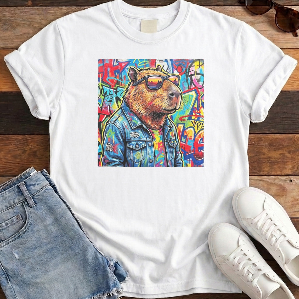 Cappy Graffiti Tee - White