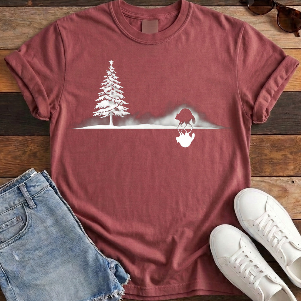 Jimothy Mirrored Christmas Tee - Brick