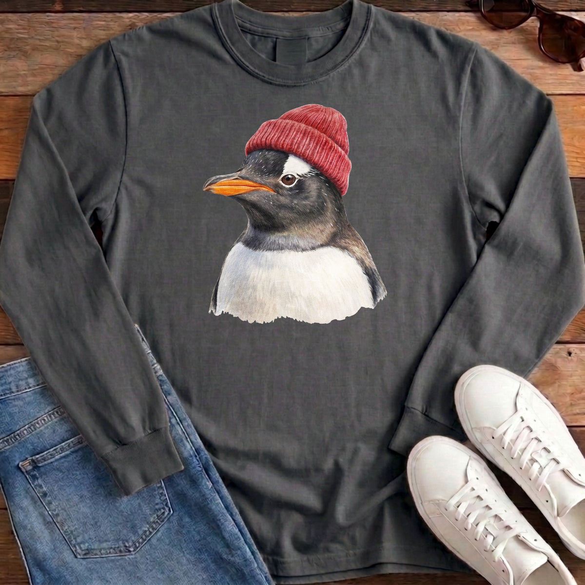 Gentoo Beanie Long Sleeve - Pepper