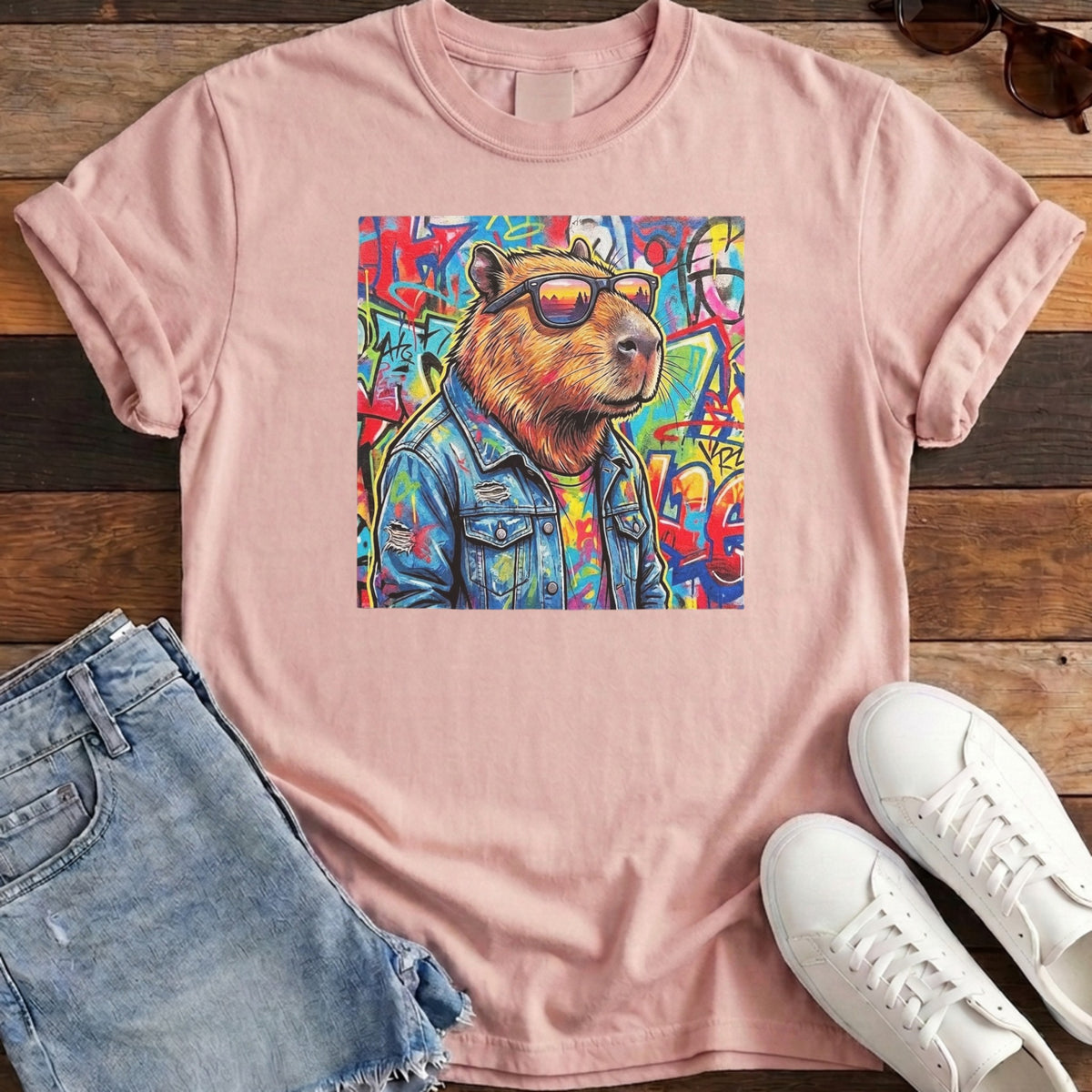 Cappy Graffiti Tee - Blossom
