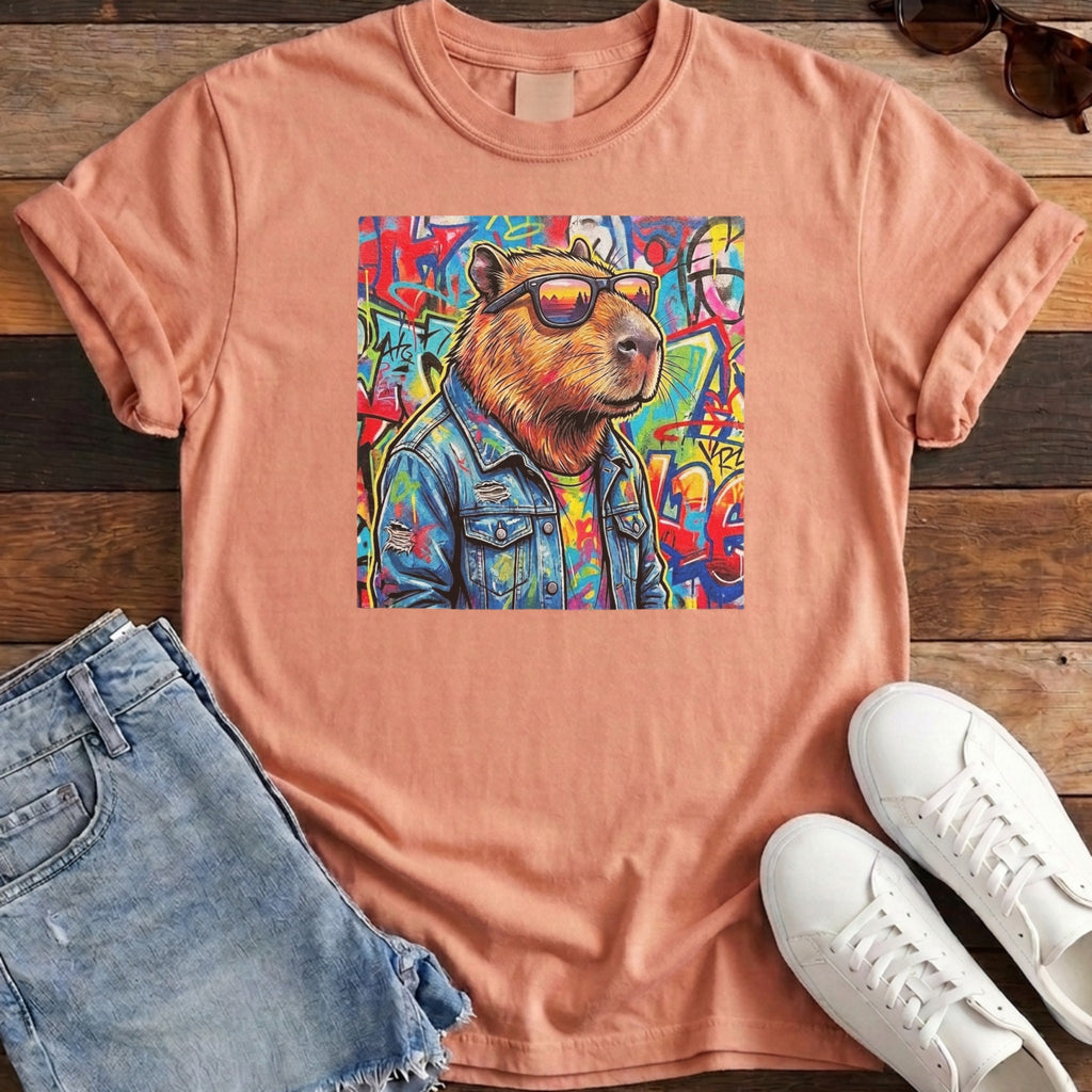 Cappy Graffiti Tee - Terracotta