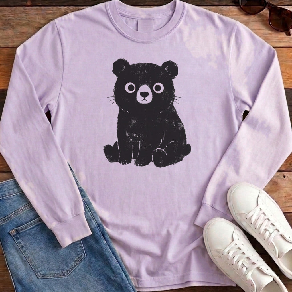 Cute Bear Long Sleeve - Orchid