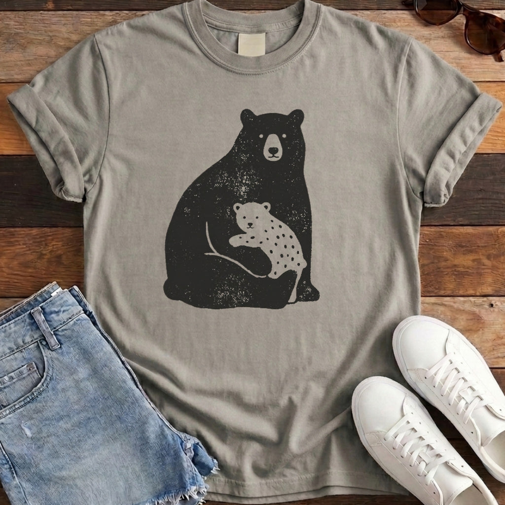 Bear Family Tee - Grey