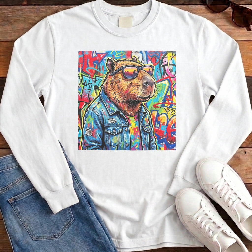 Cappy Graffiti Long Sleeve - White