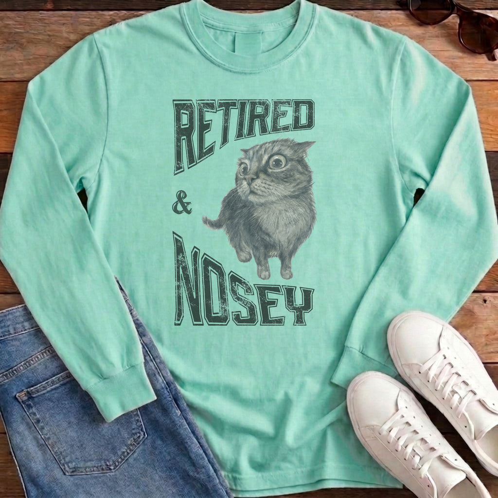 Retired and Nosey Long Sleeve - Island Reef