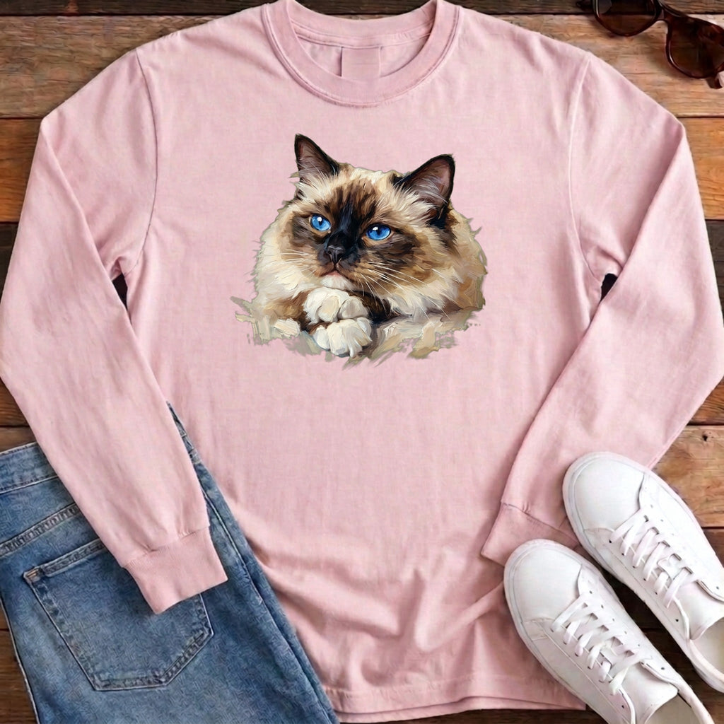 Ragdoll Oil Portrait Long Sleeve - Blossom