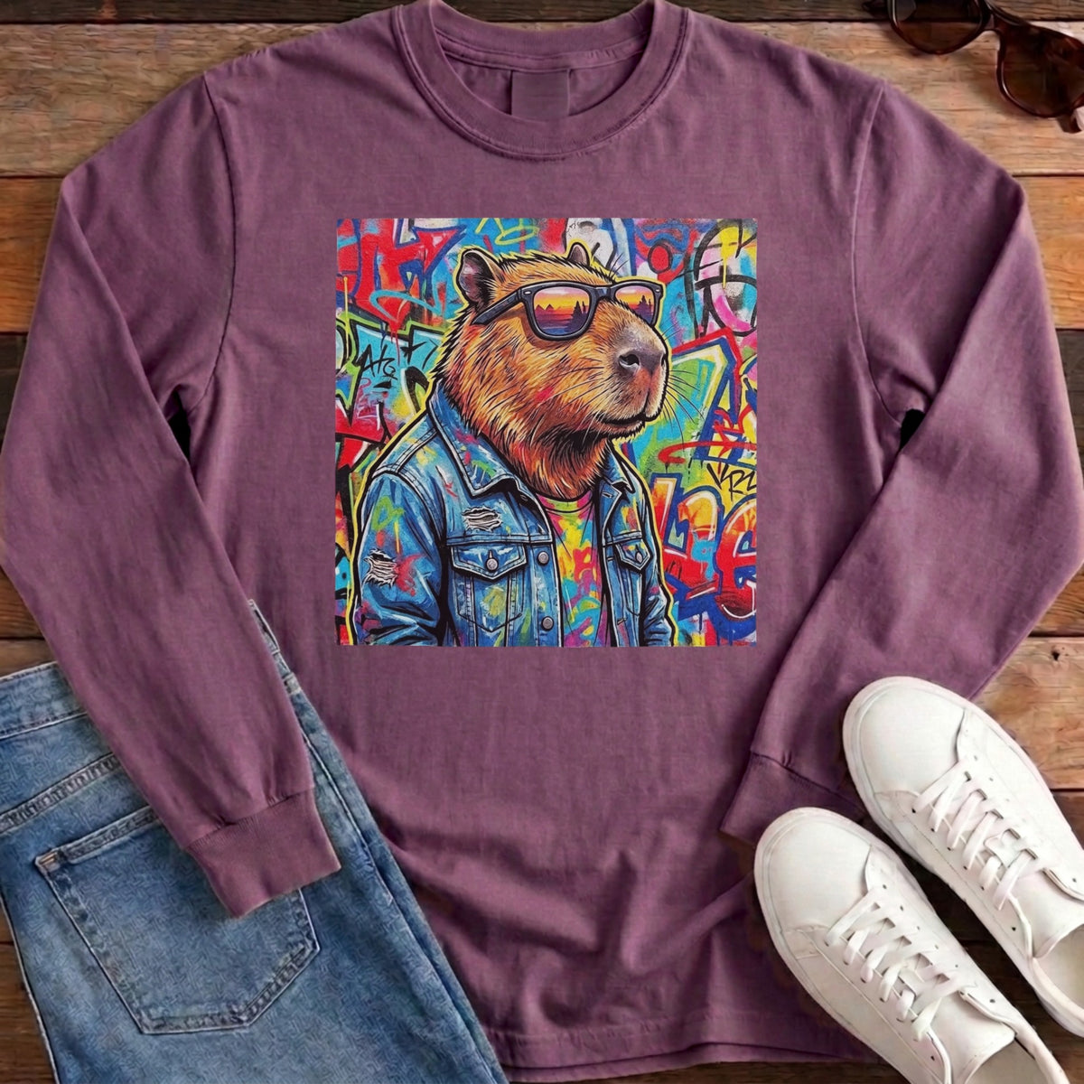 Cappy Graffiti Long Sleeve - Berry