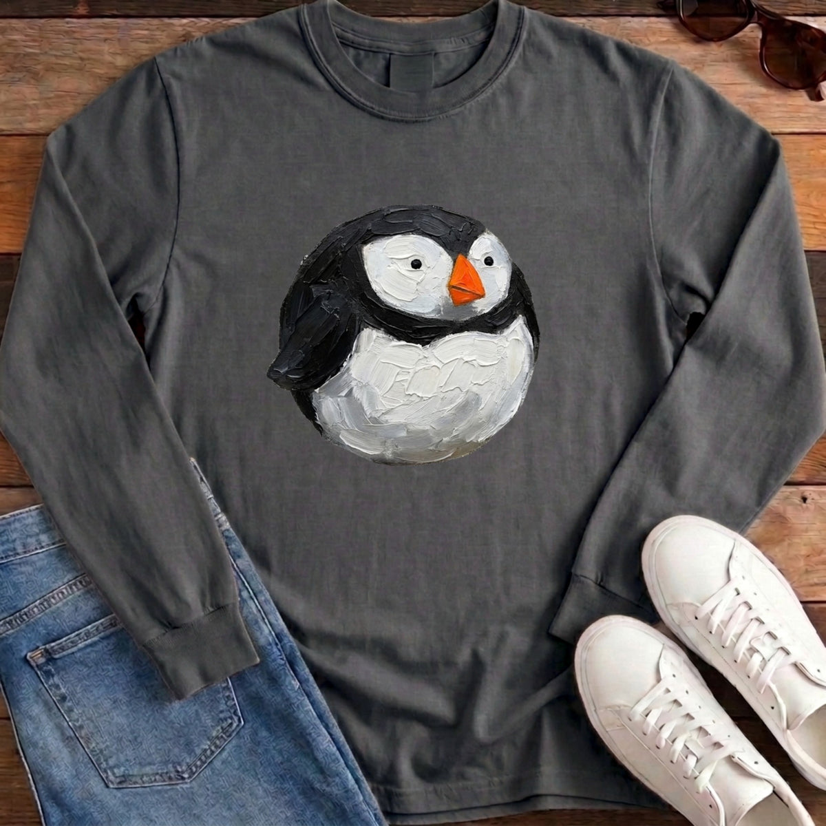 Puffin Ball Long Sleeve - Pepper