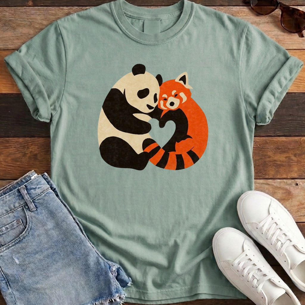 Panda Fox Love Tee - Bay