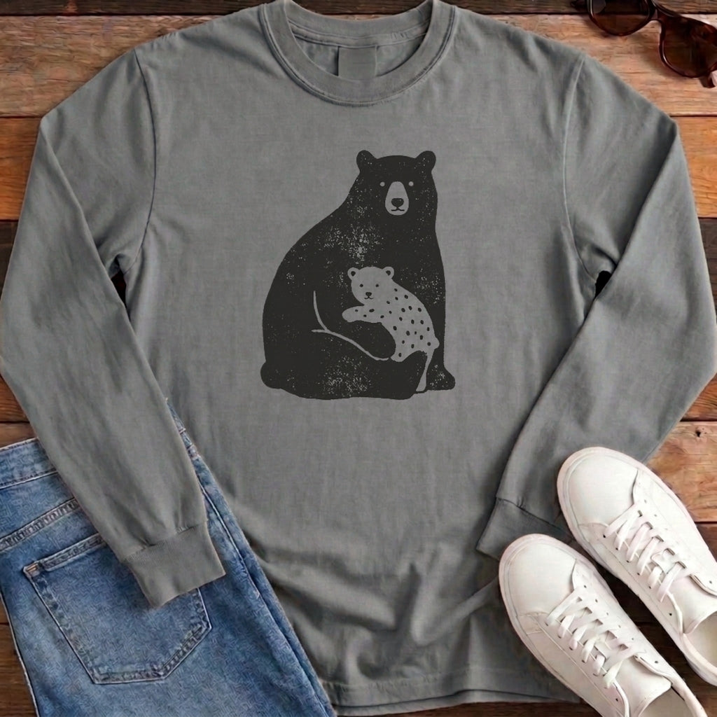 Bear Family Long Sleeve - Grey