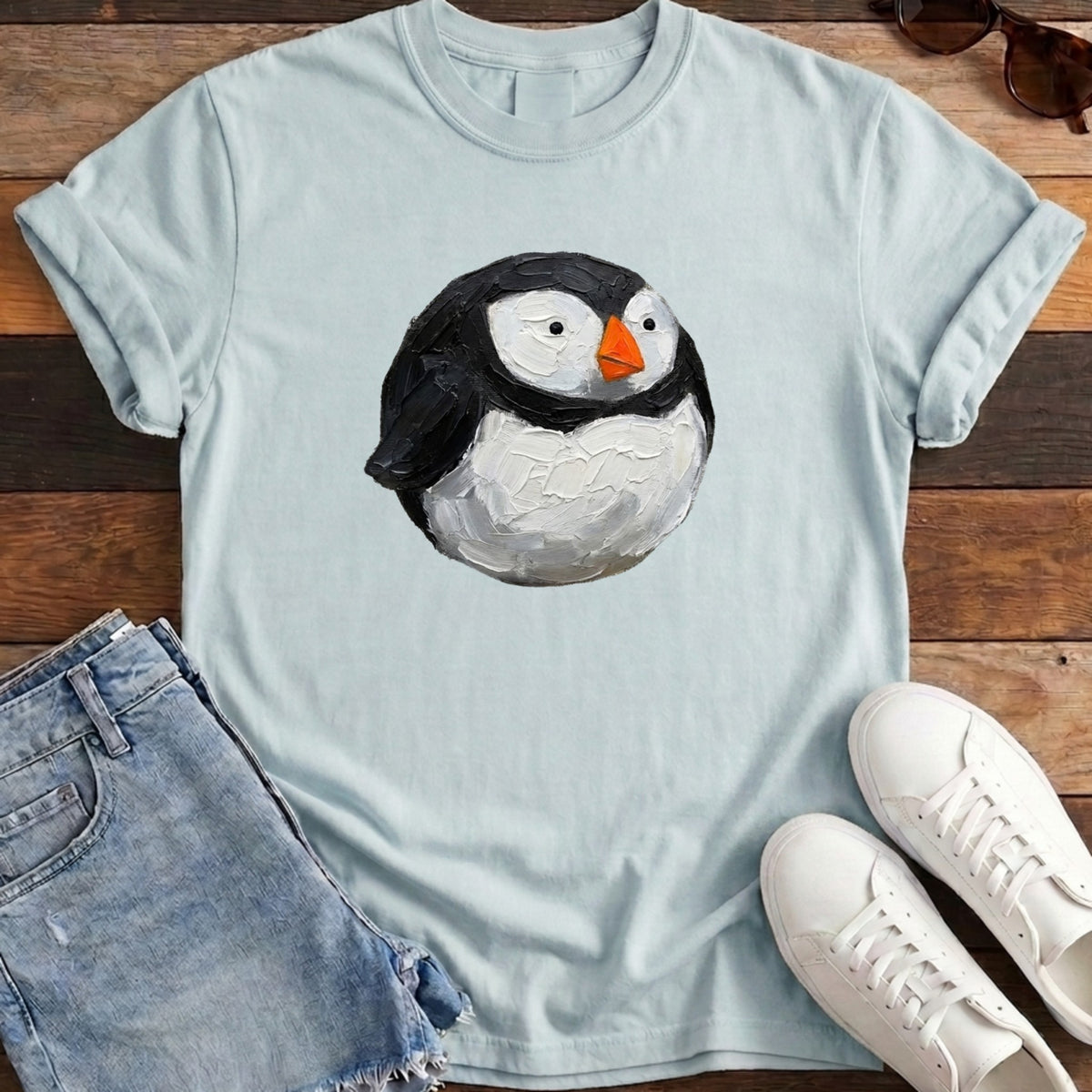Puffin Ball Tee - Chambray
