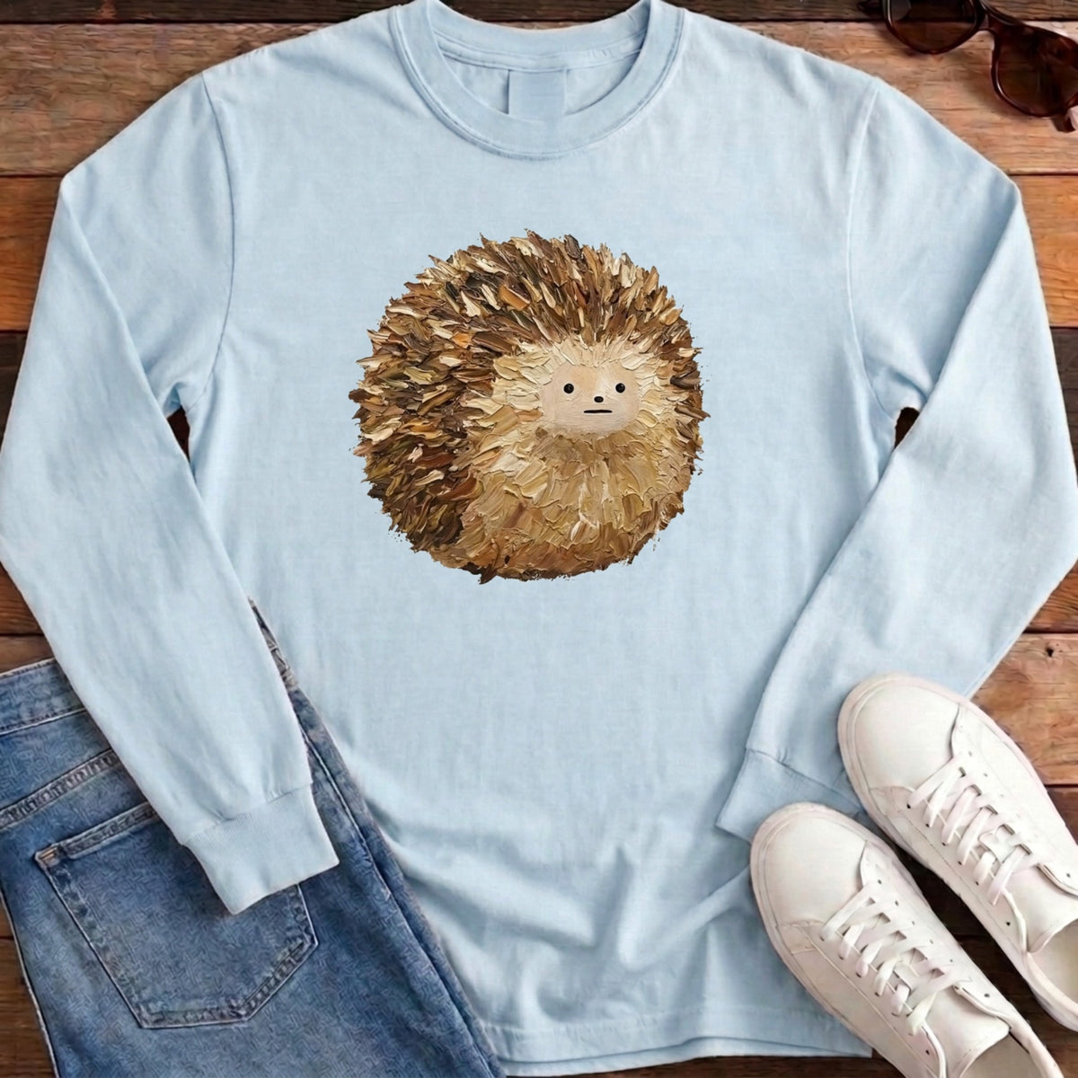 Hedgehog Ball Long Sleeve - Chambray