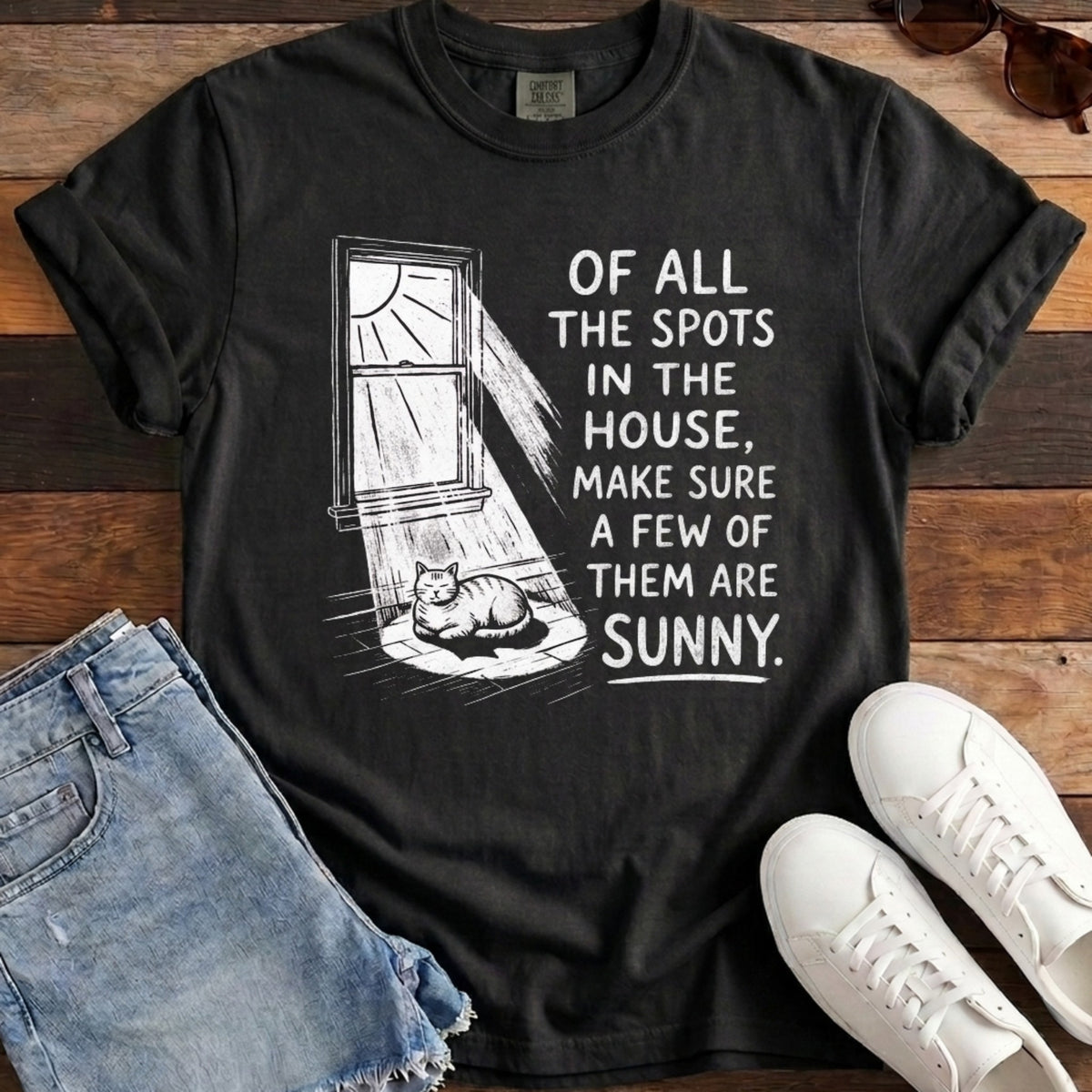 Sunny Spots Tee - Black