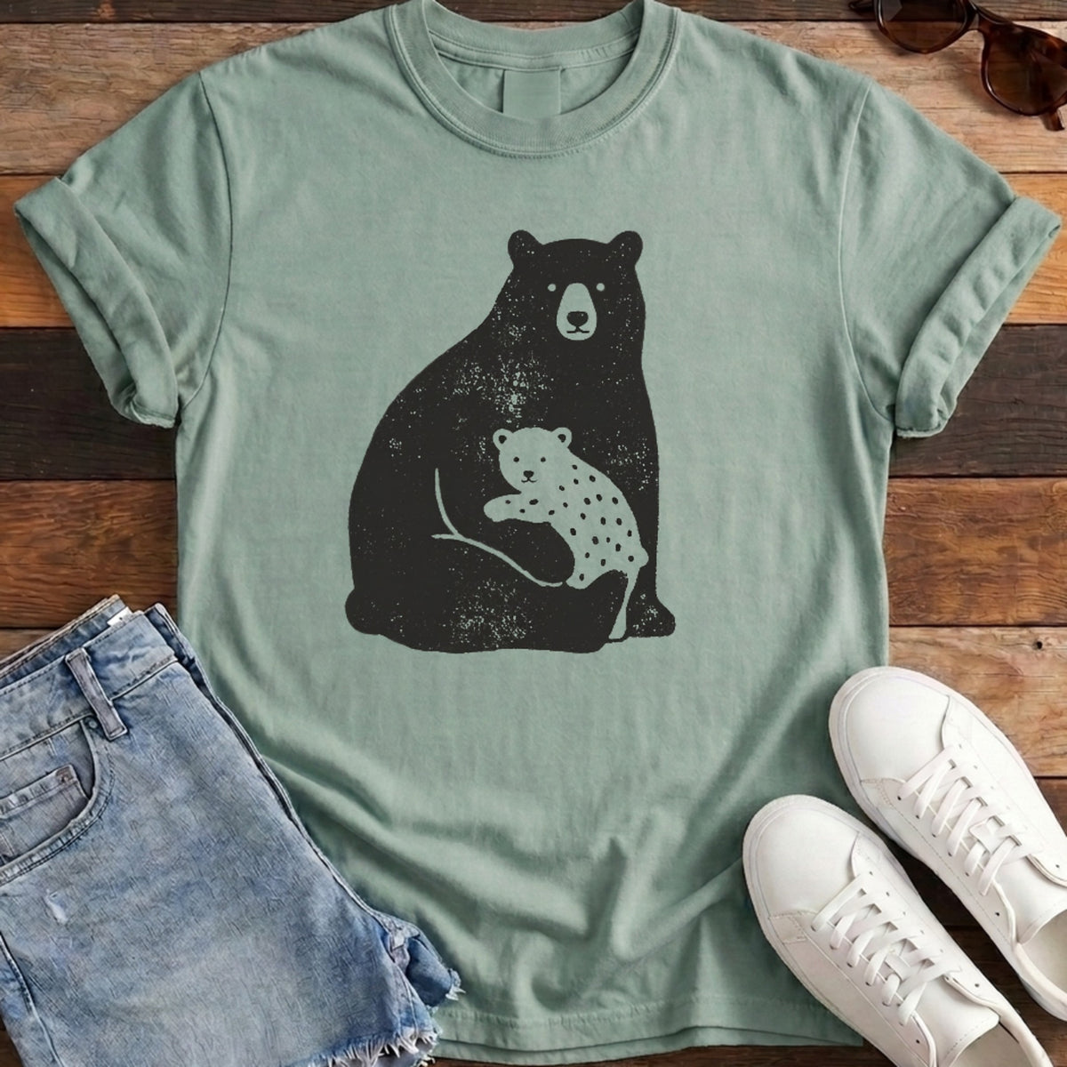 Bear Family Tee - Bay
