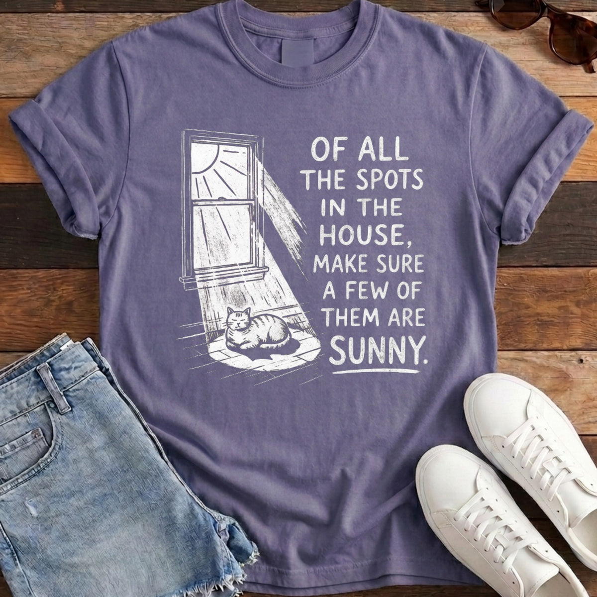 Sunny Spots Tee - Grape