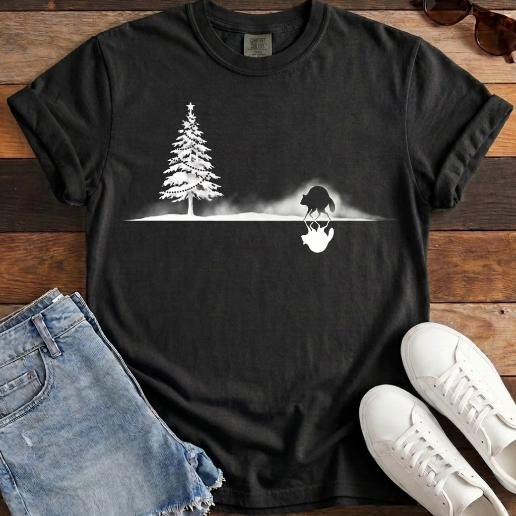 Jimothy Mirrored Christmas Tee - Black
