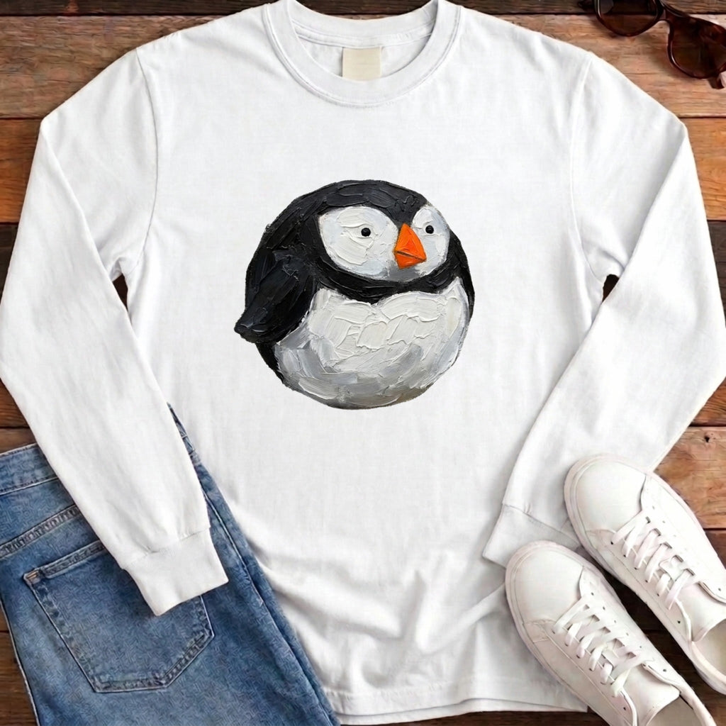 Puffin Ball Long Sleeve - White